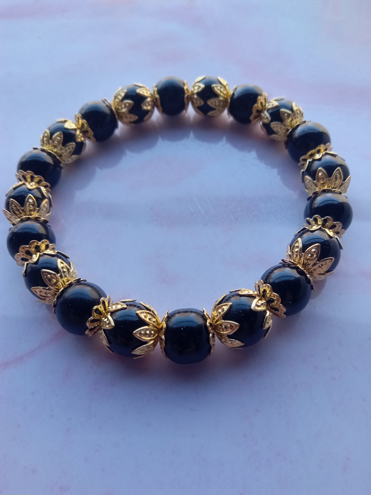 Black & Gold Men's Bracelet