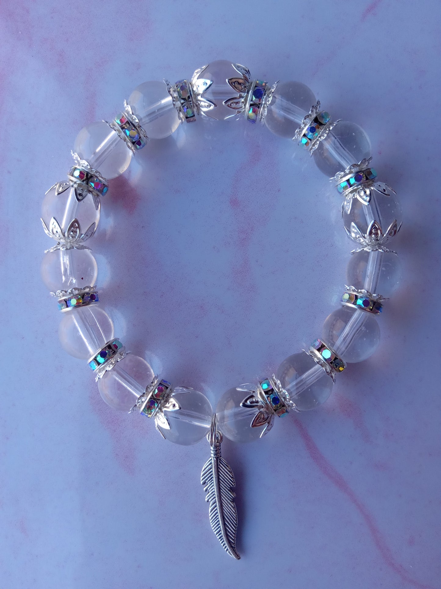 Silver Leaf Charm Bracelet