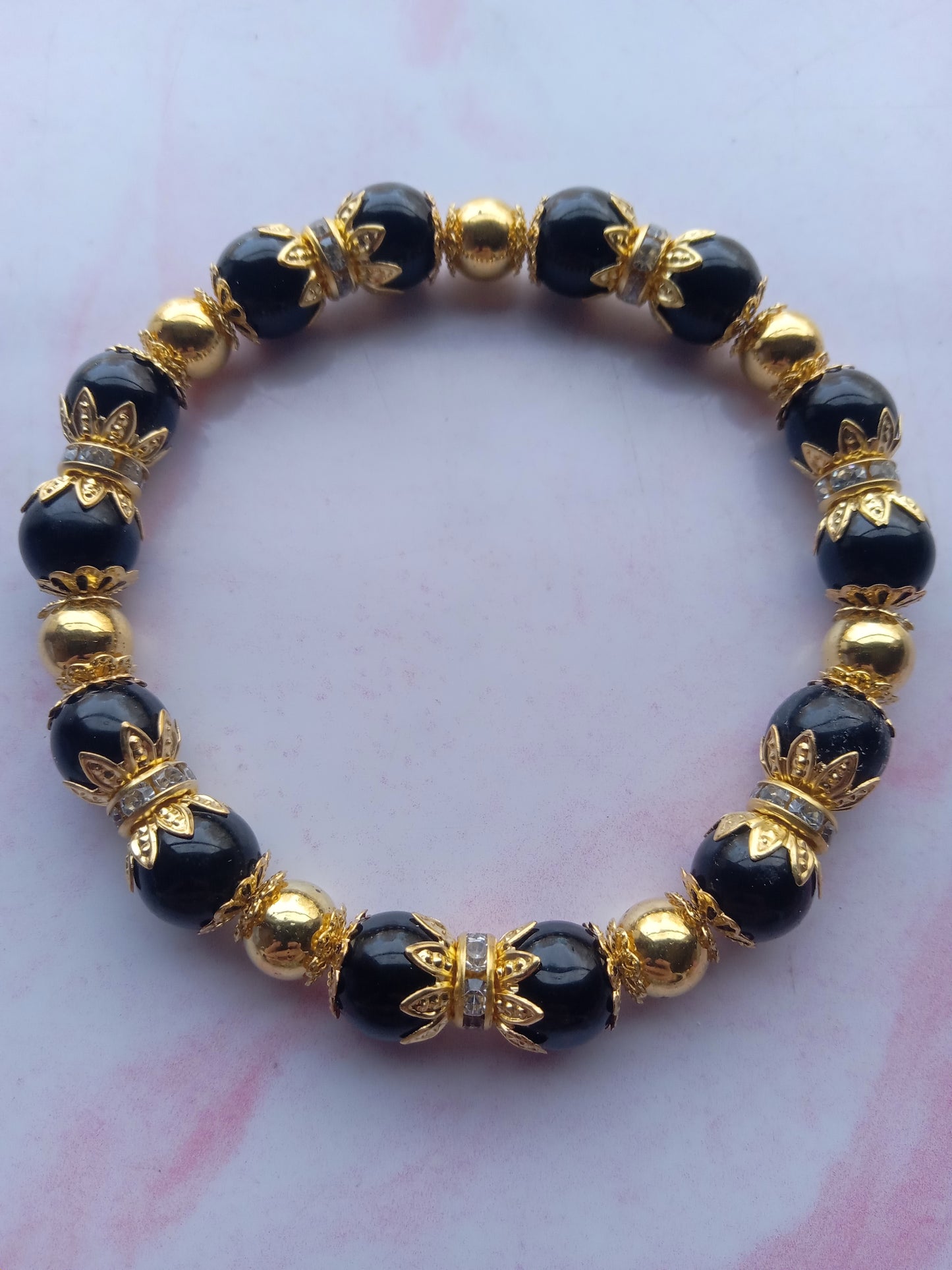 Black & Gold Men's Bracelet