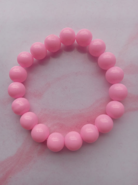 Pink Lolipop Beaded Bracelet