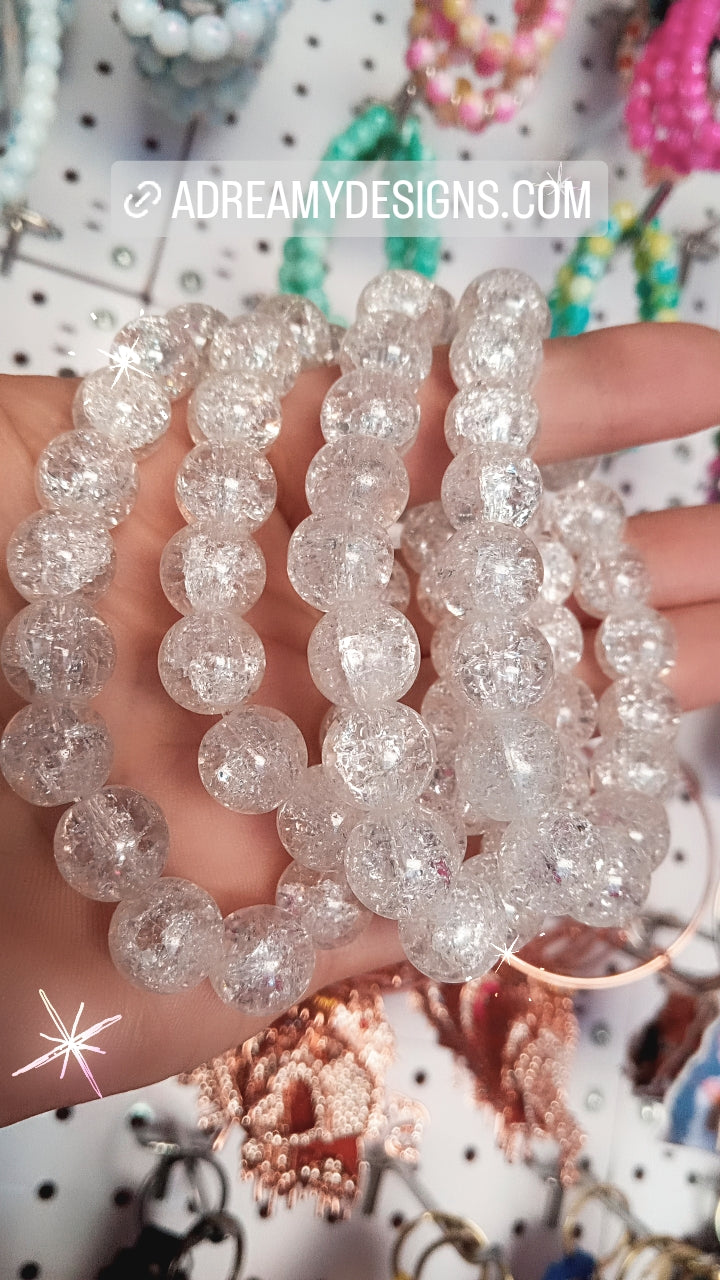 Crystal Ice Beaded Bracelet