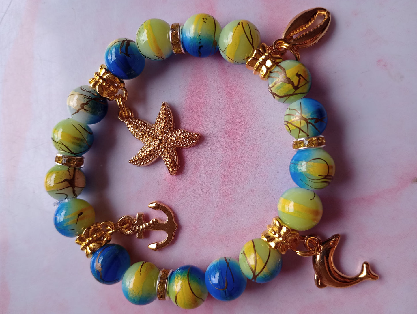 Ocean Themed Charm Bracelet