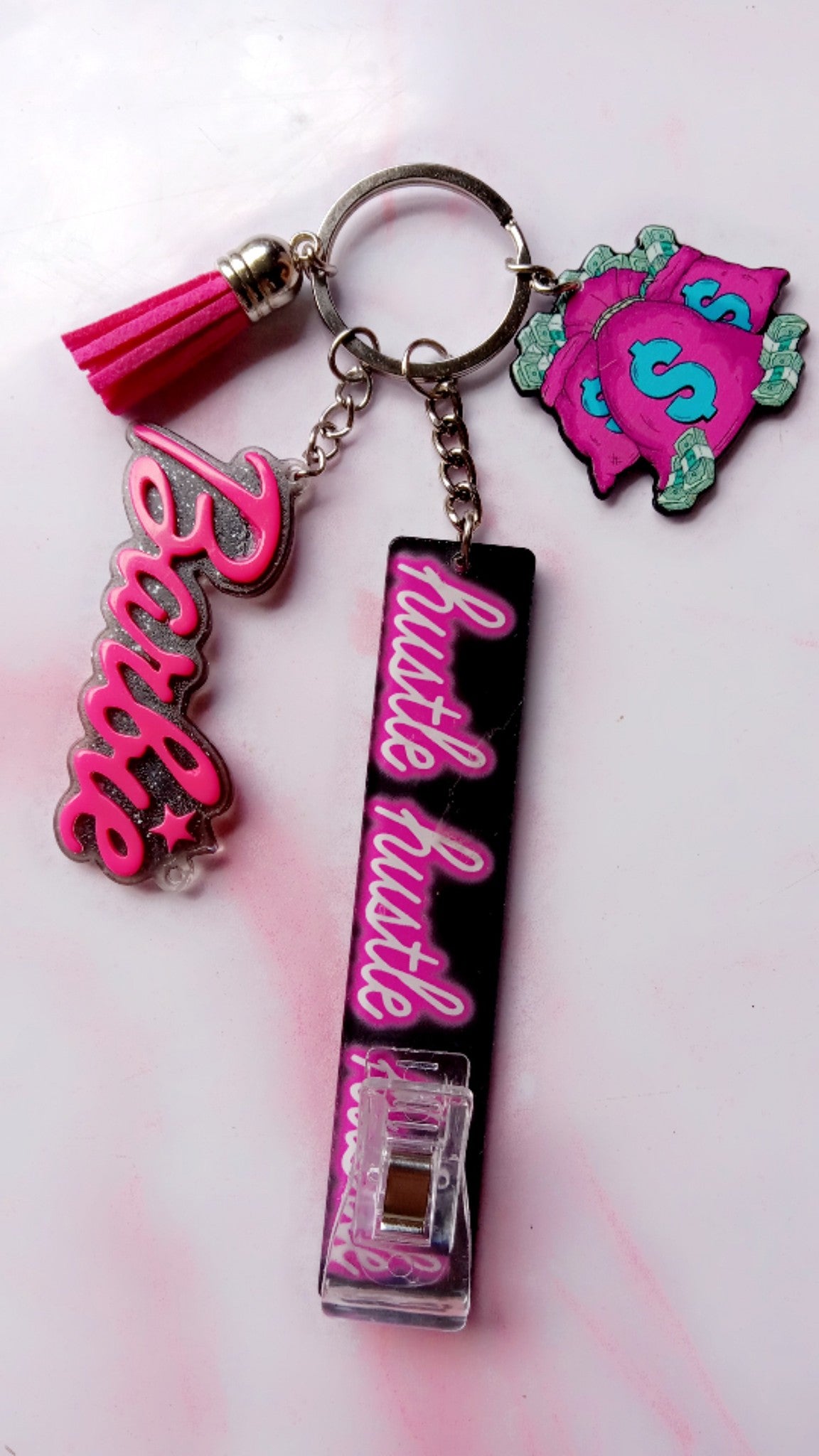 Hustle Key Chain