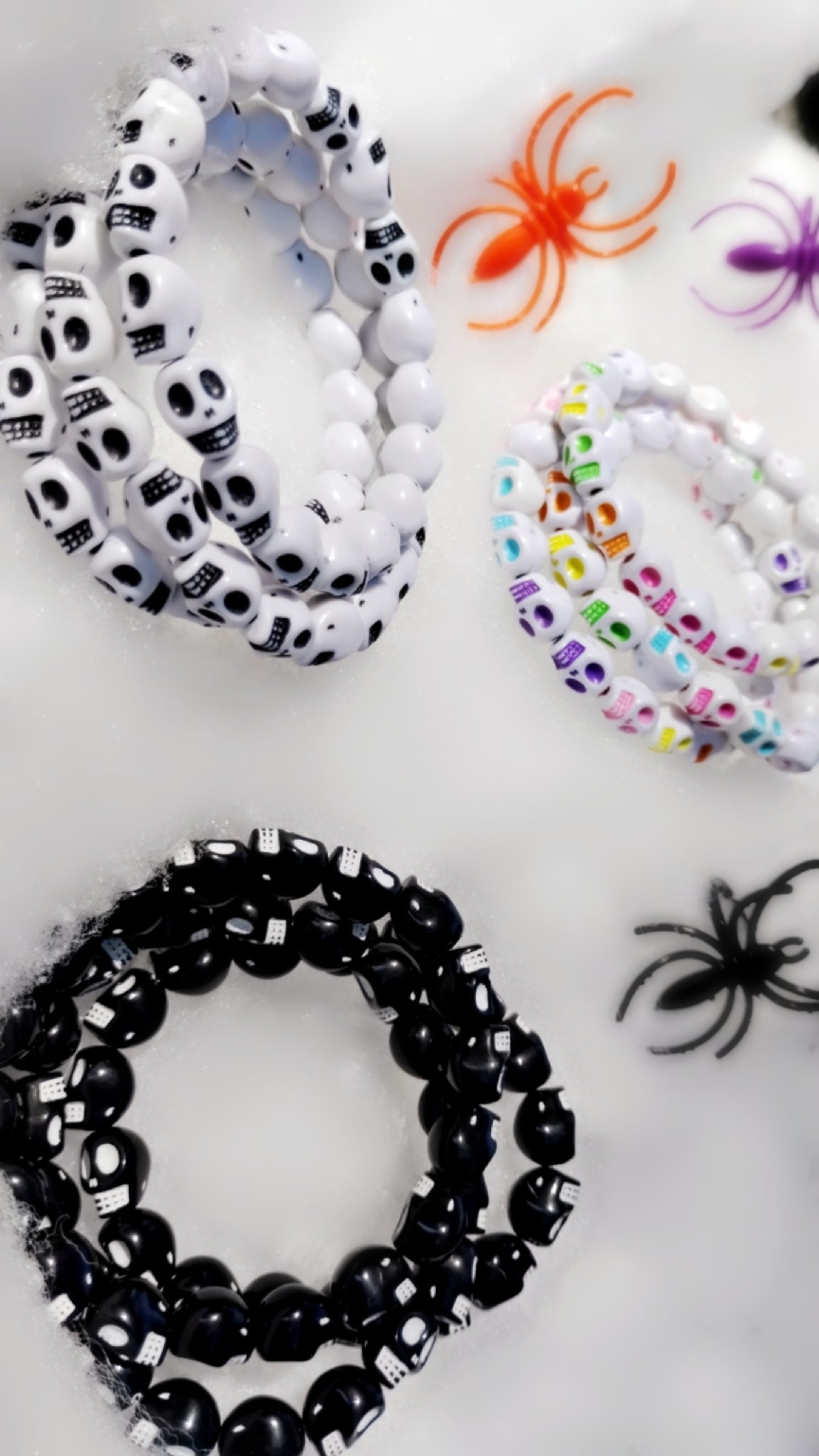 Spooky Skeleton Beaded Bracelets
