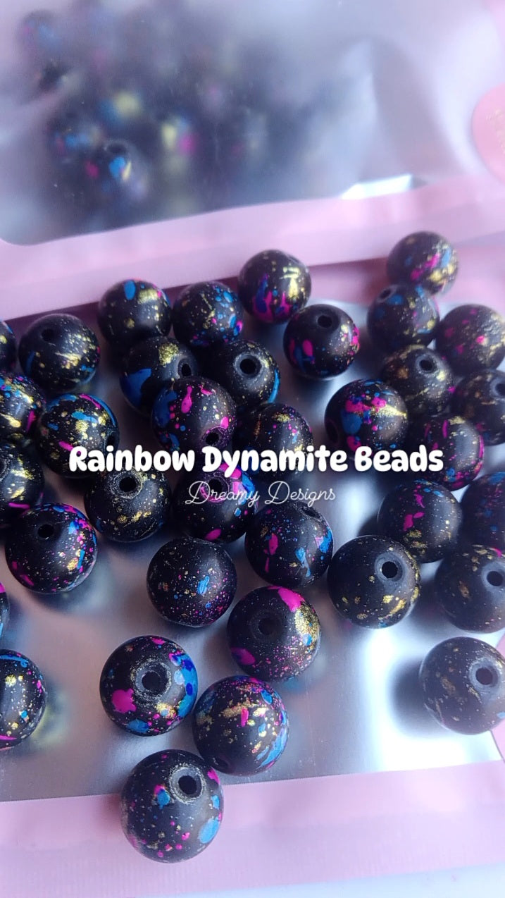 Rainbow Dynamite Bead Bag