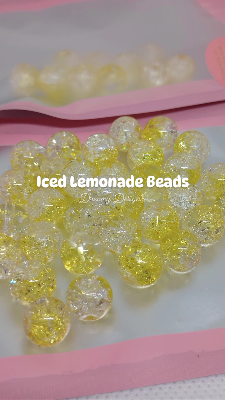 Iced Lemonade Bead Bag