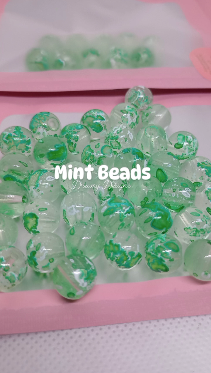 Mint Bead Bag
