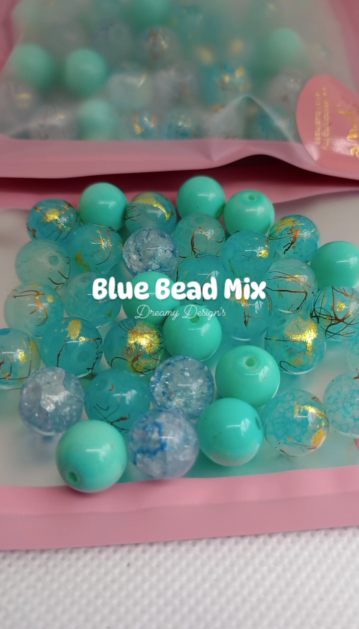 Blue Bead Bag Mix