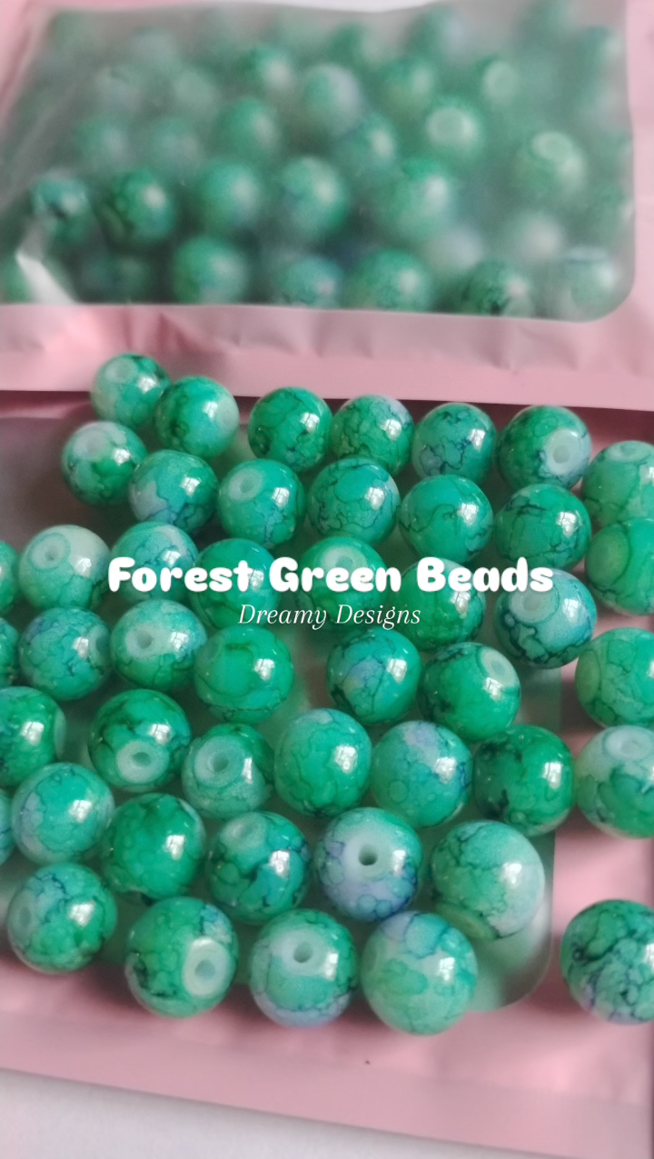 Forest Green Bead Bag