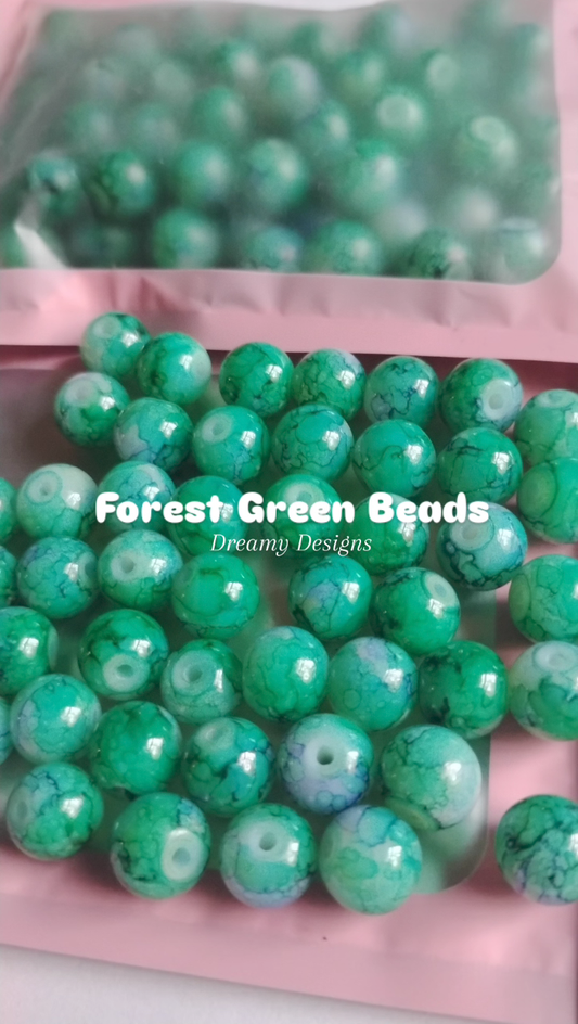 Forest Green Bead Bag
