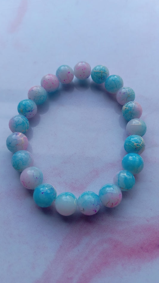 Cotton Candy Beaded Bracelet