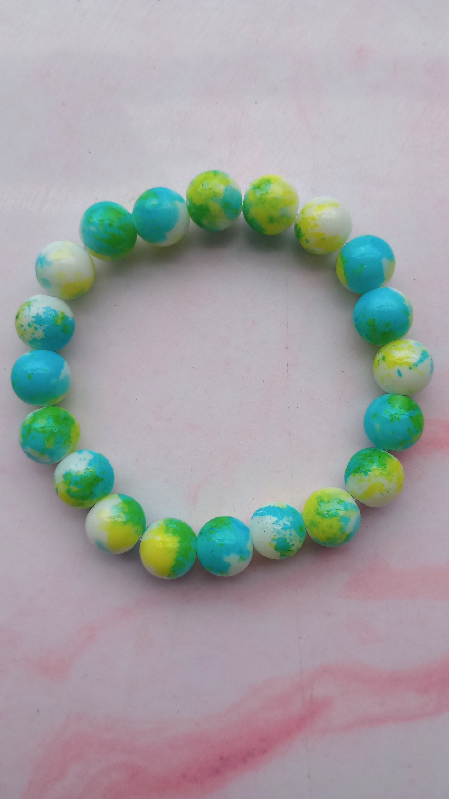 Lemon Lime Beaded Bracelet