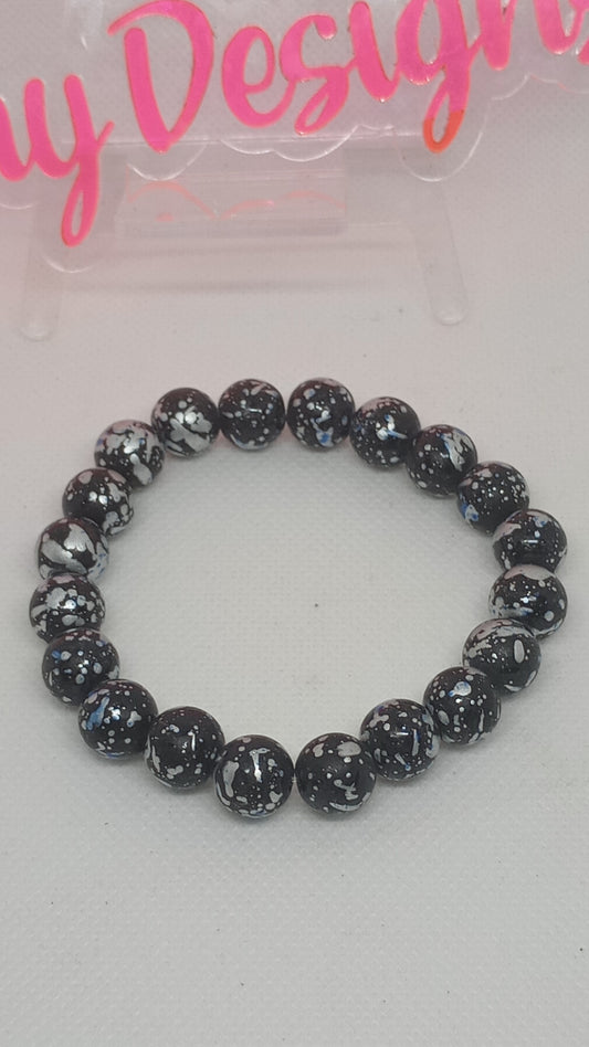 Silver Dynamite Beaded Bracelet