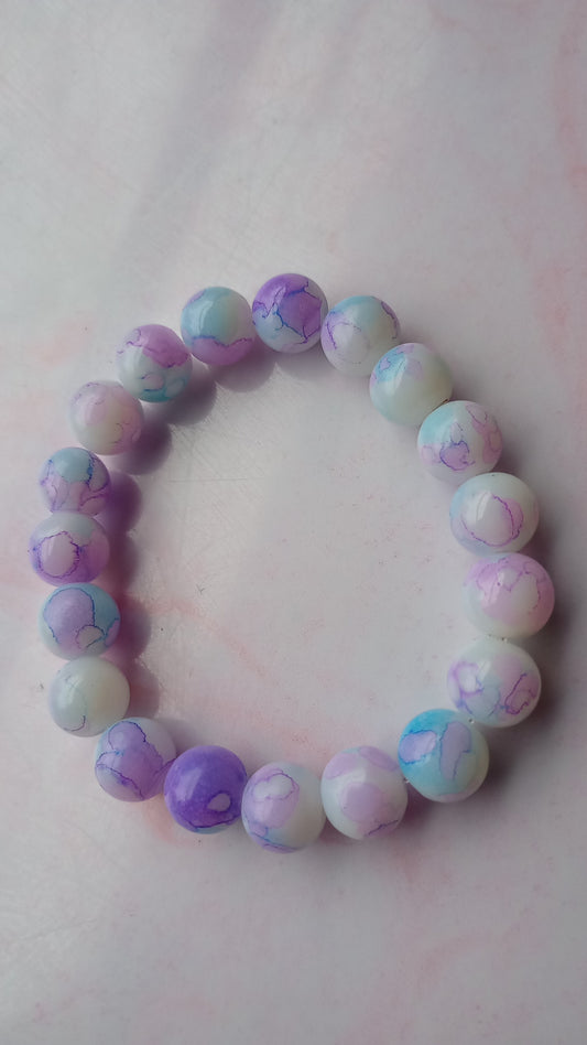 Purple Dreams Beaded Bracelet