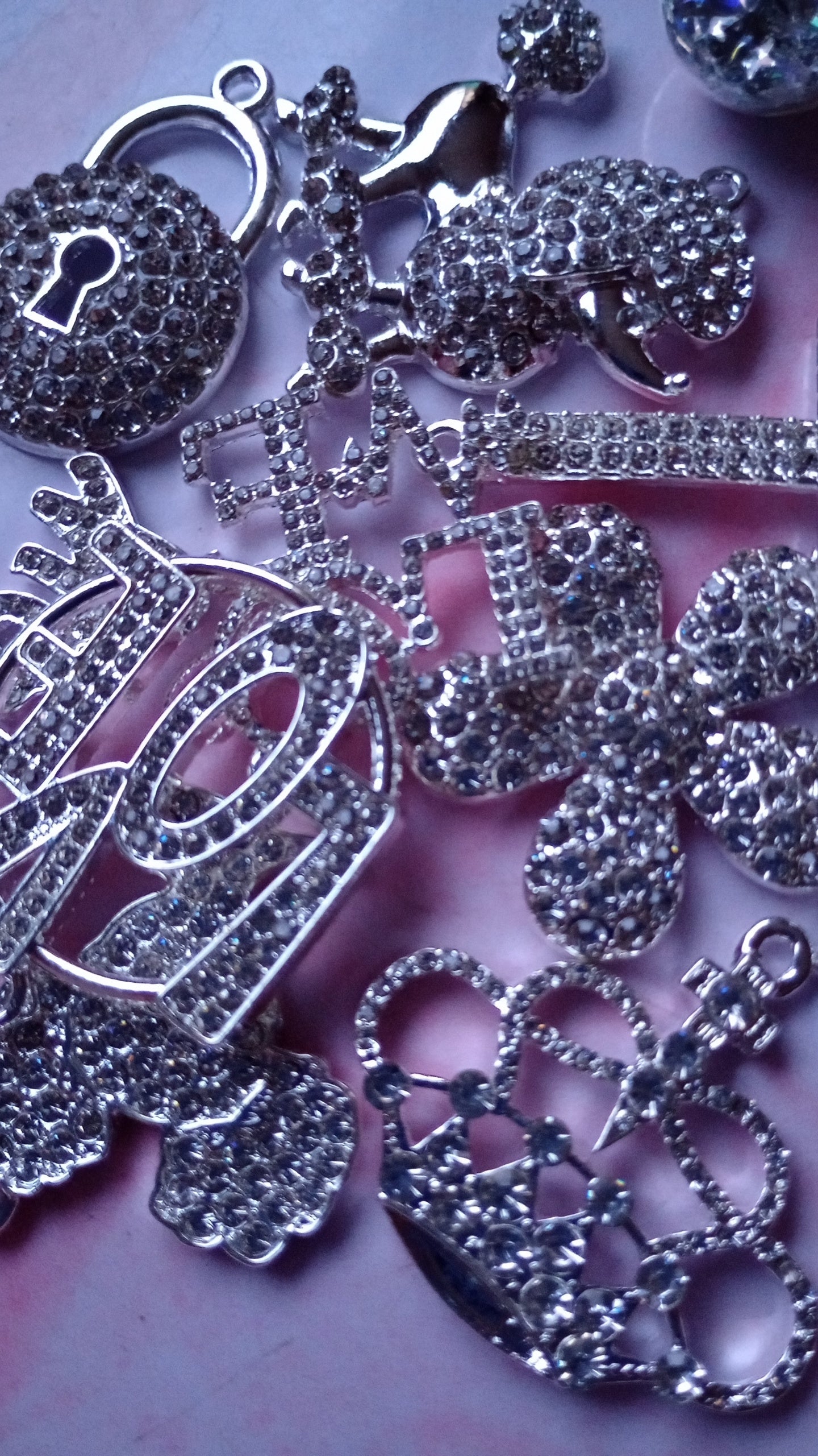 Silver Bling Charms
