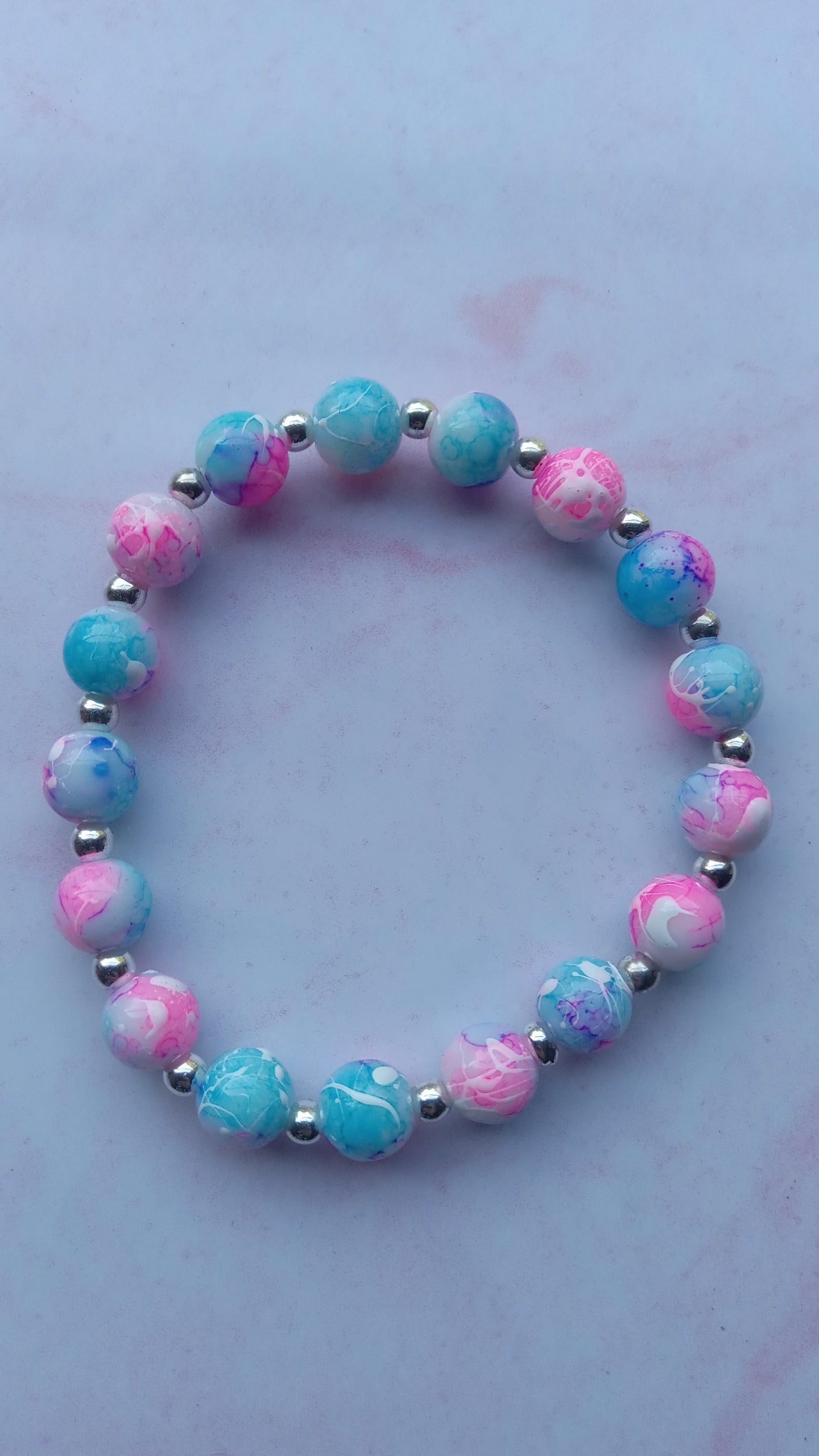 Bubble Gum Beaded Bracelet