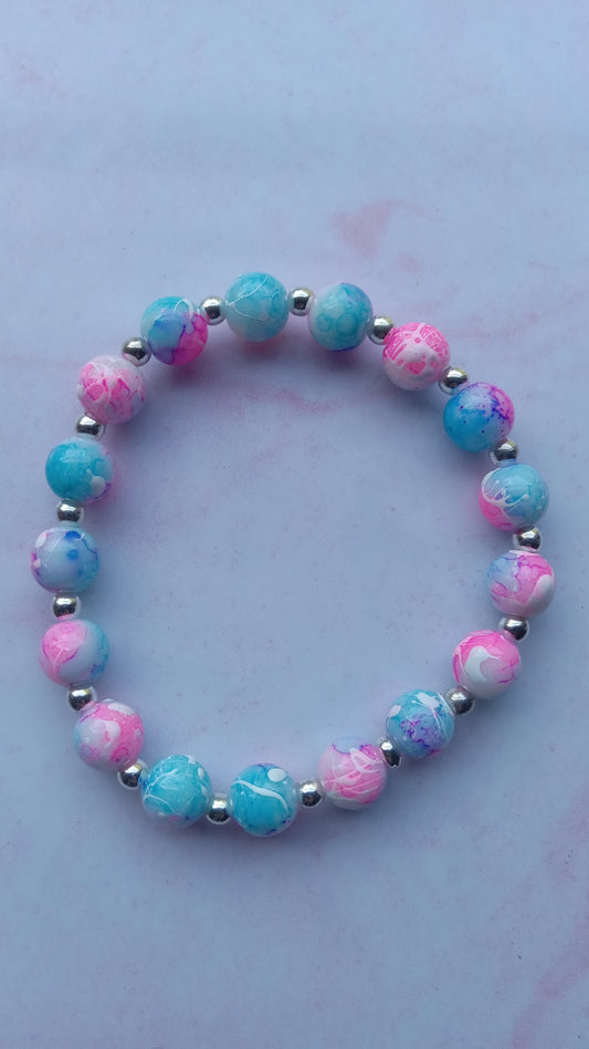 Bubble Gum Beaded Bracelet