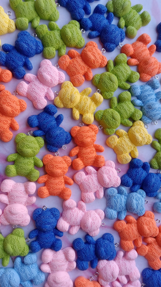 Smile Bear Charms (Pack Of 6)