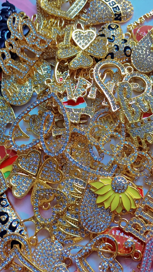 Gold Bling Charms
