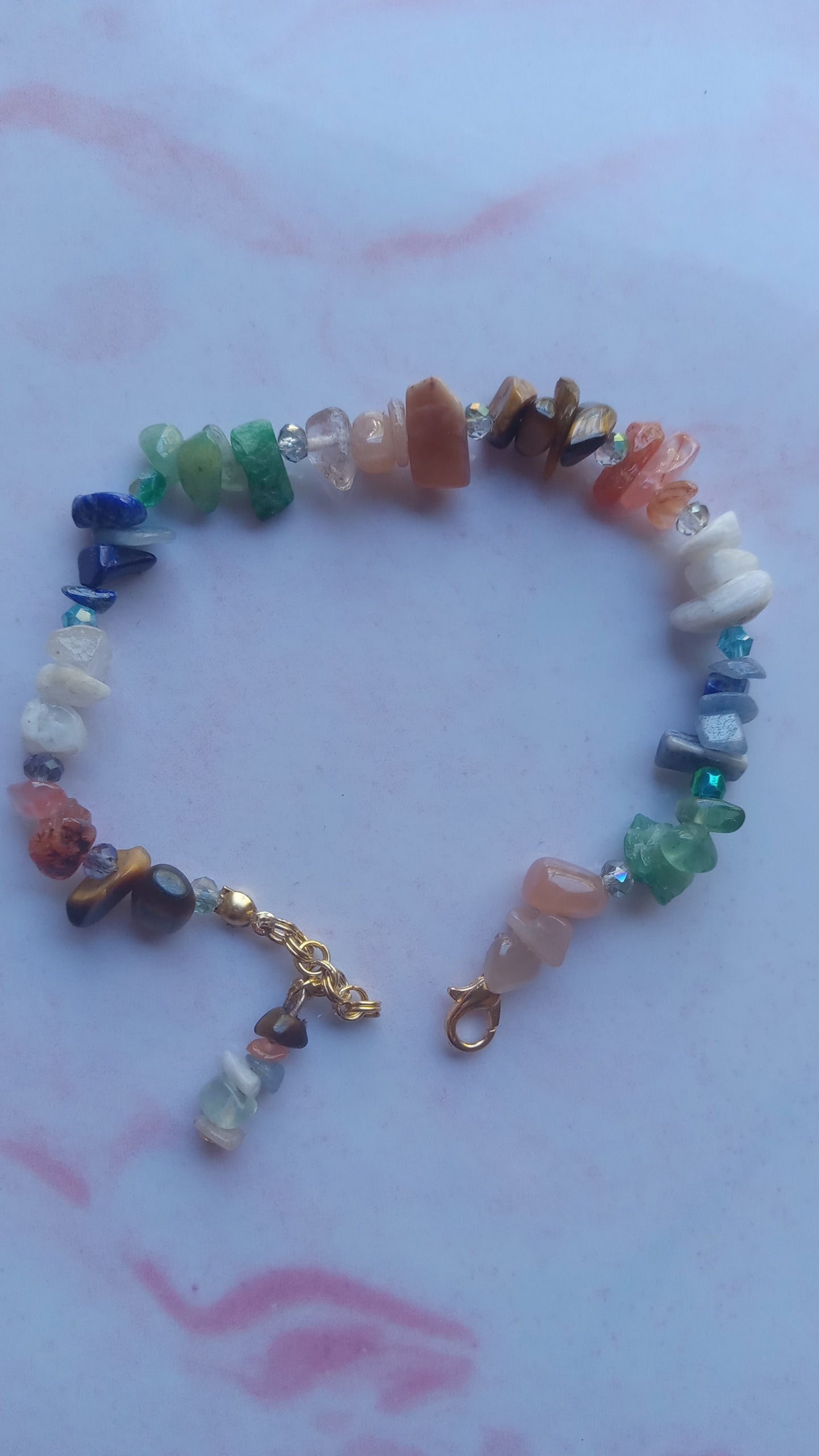 Rainbow Crystal Stone Bracelet