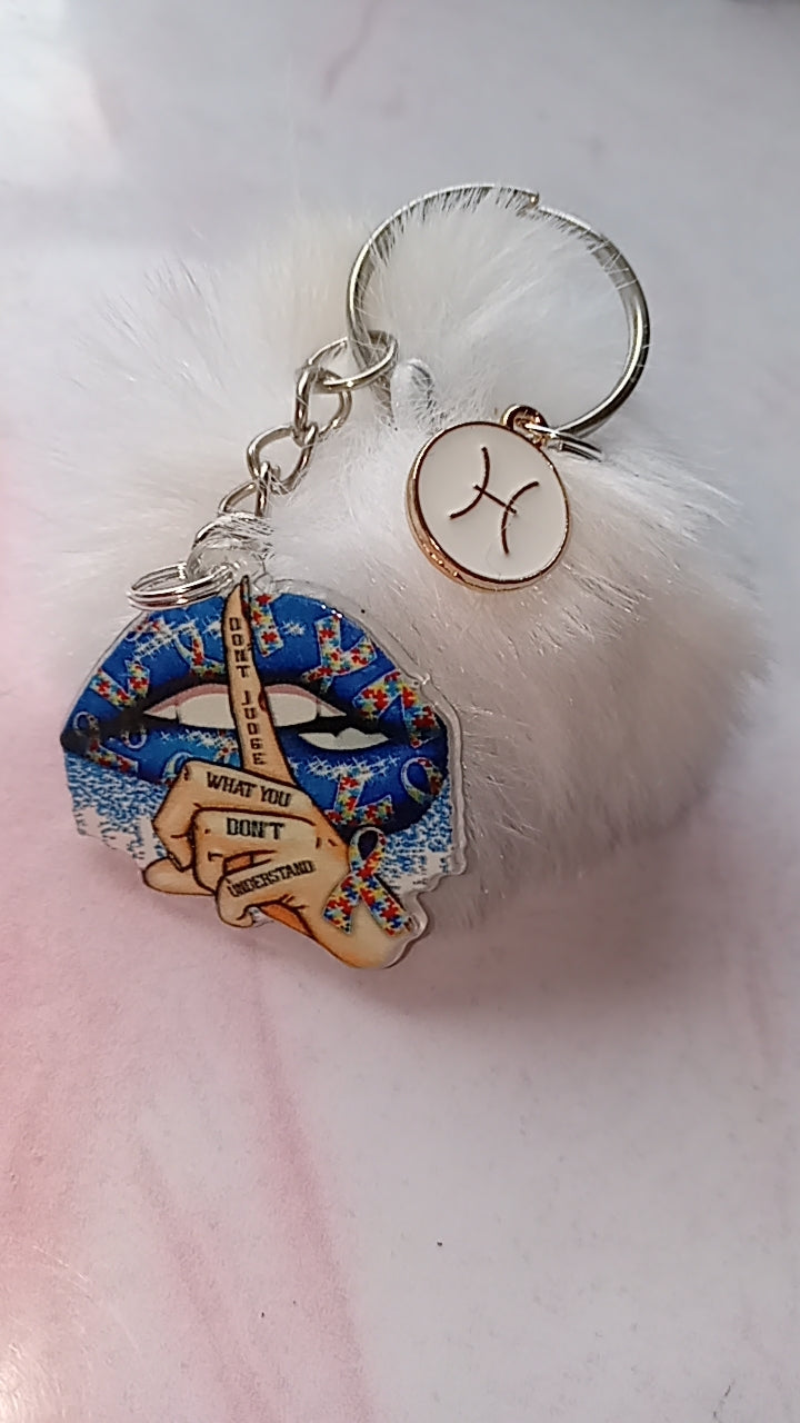 Pisces Lips Key Chain