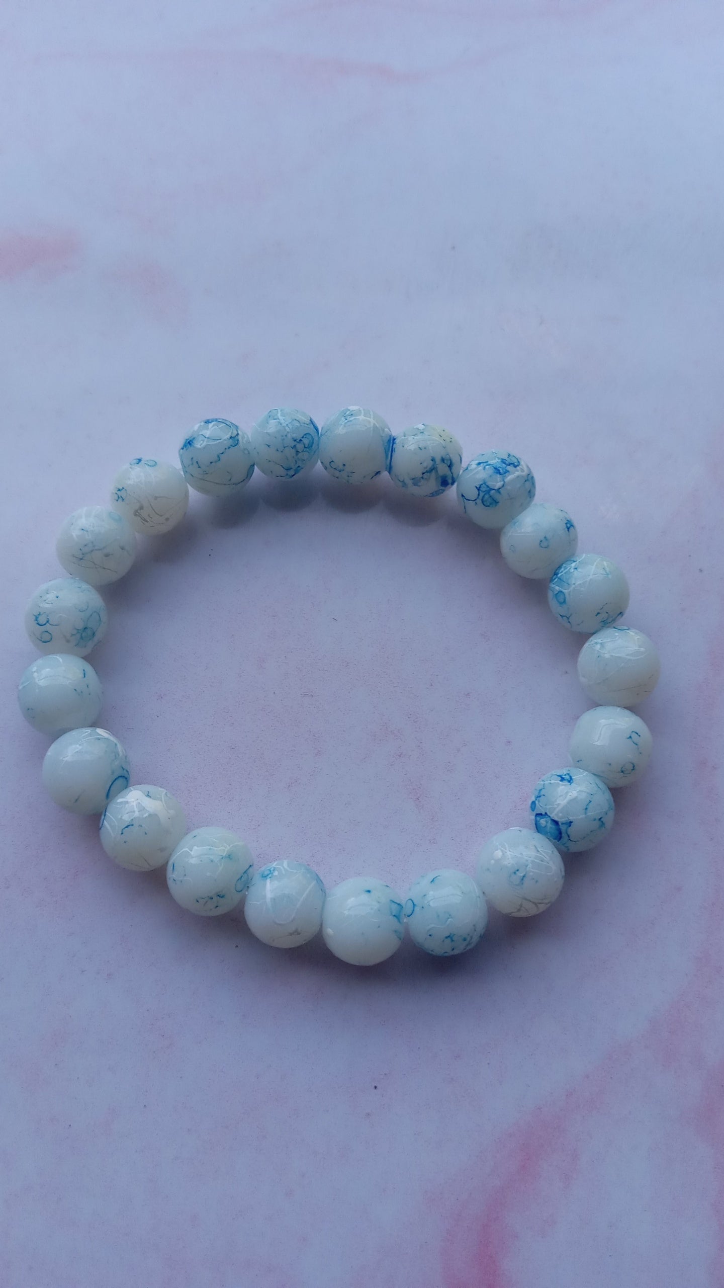 Sky Blue Beaded Bracelet