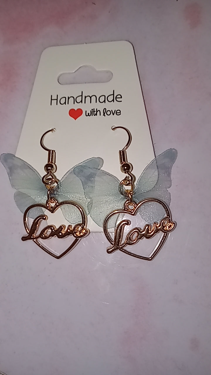 Love Butterfly Ear Rings
