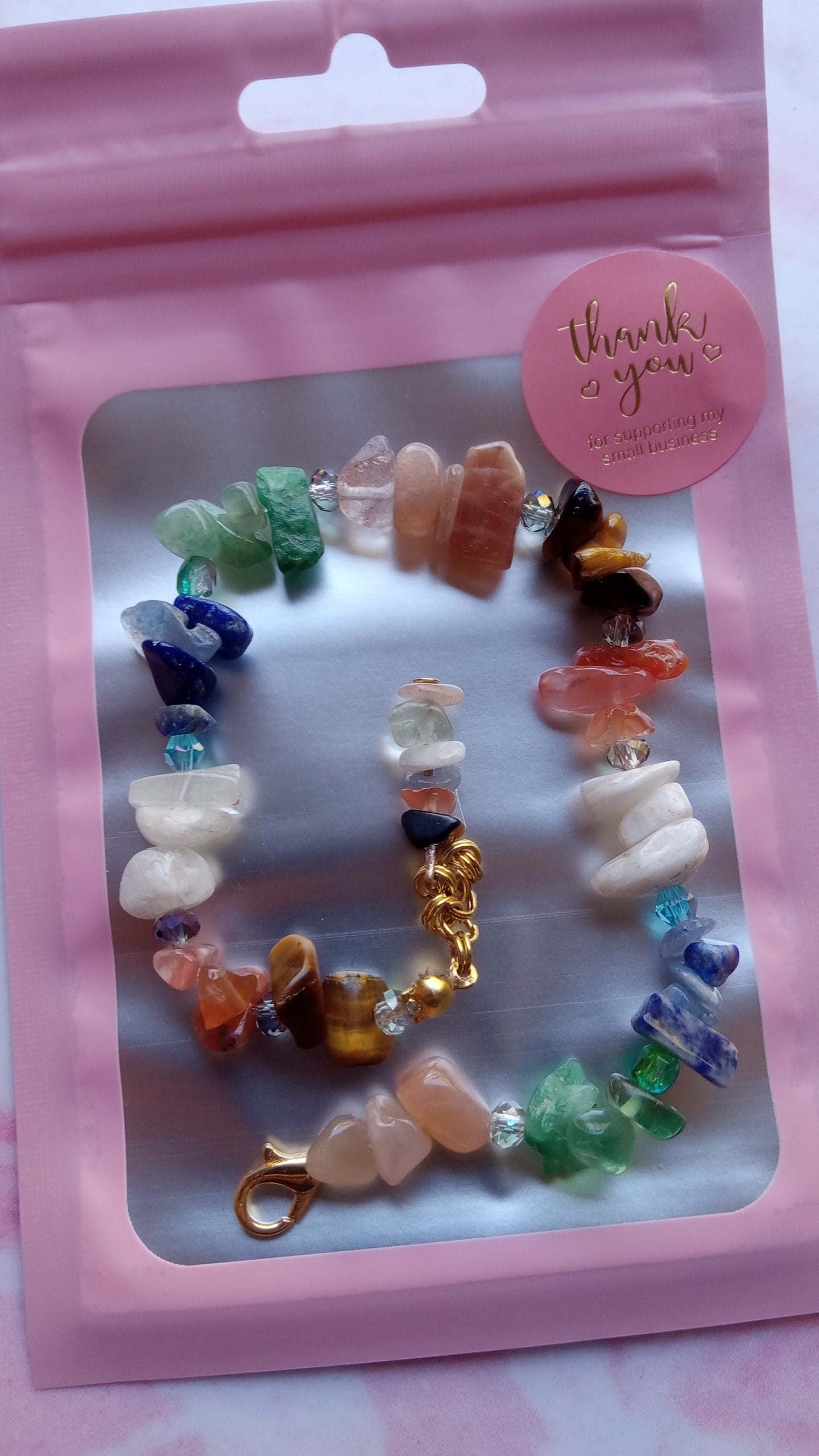 Rainbow Crystal Stone Bracelet