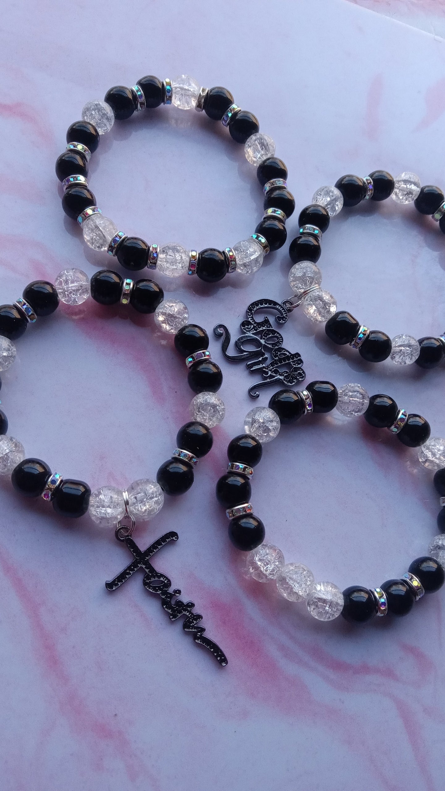 God's Girl Charm Bracelet Stack