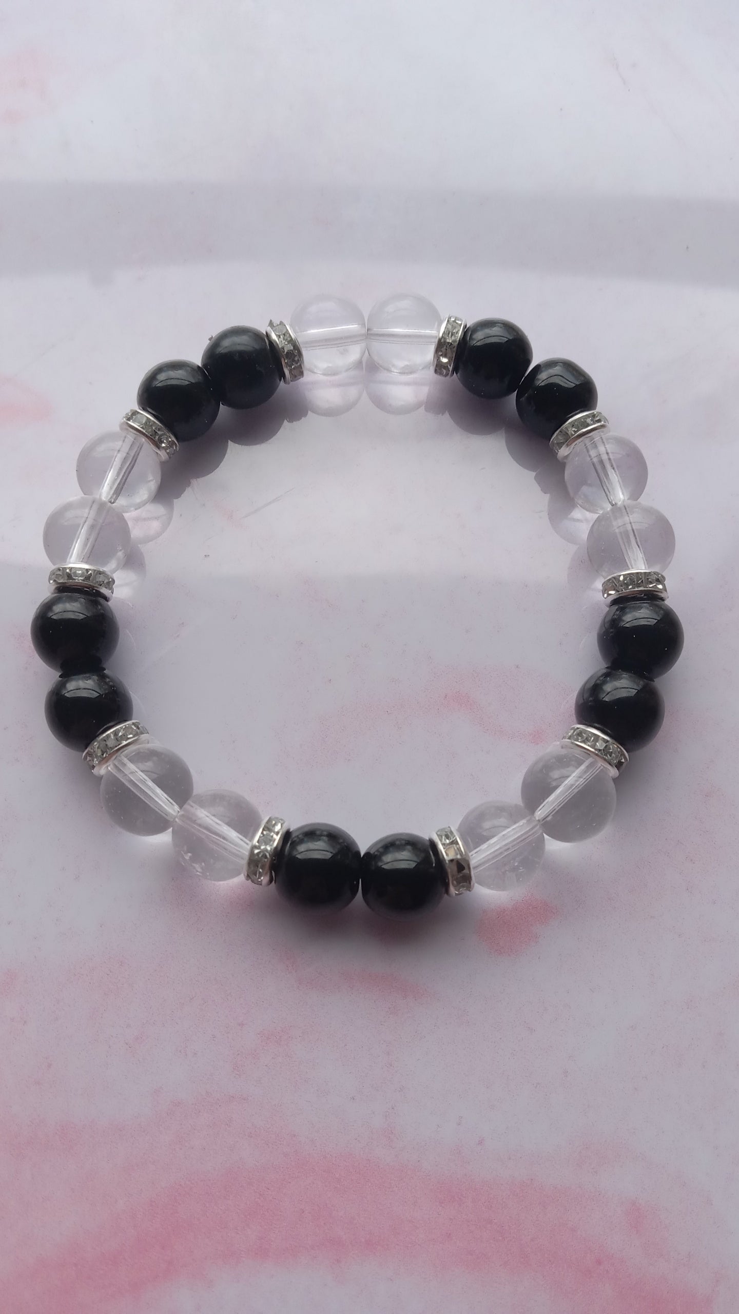 Black Blended Beaded Bracelet
