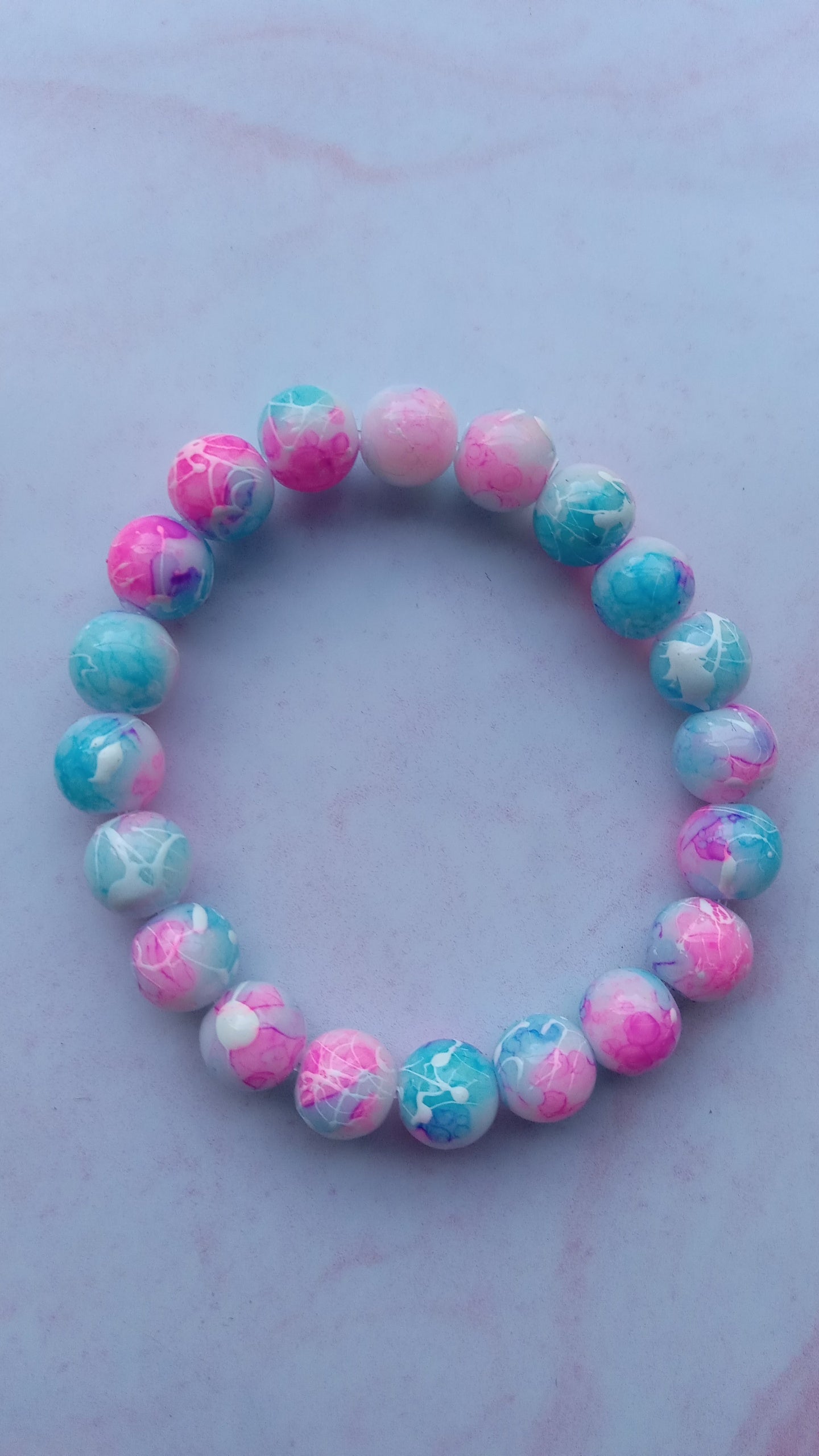 Bubble Gum Beaded Bracelet