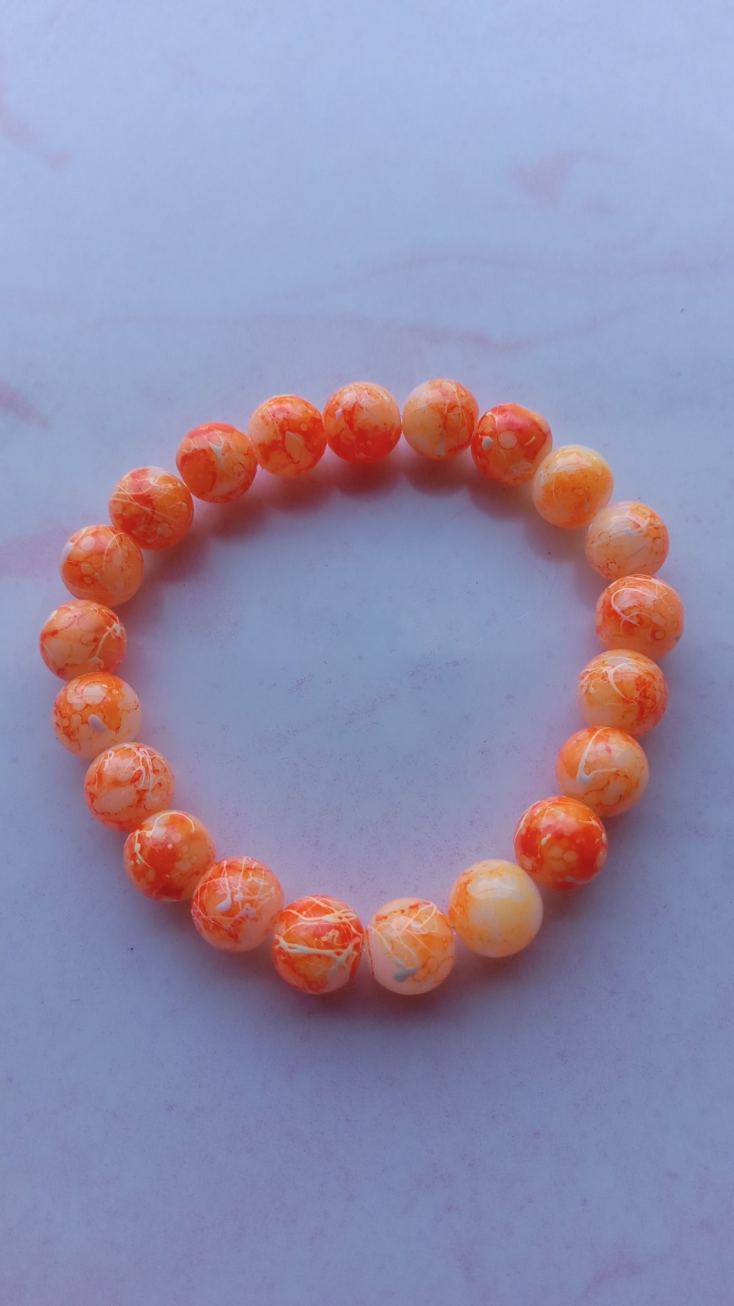 Orange Crush Beaded Bracelet