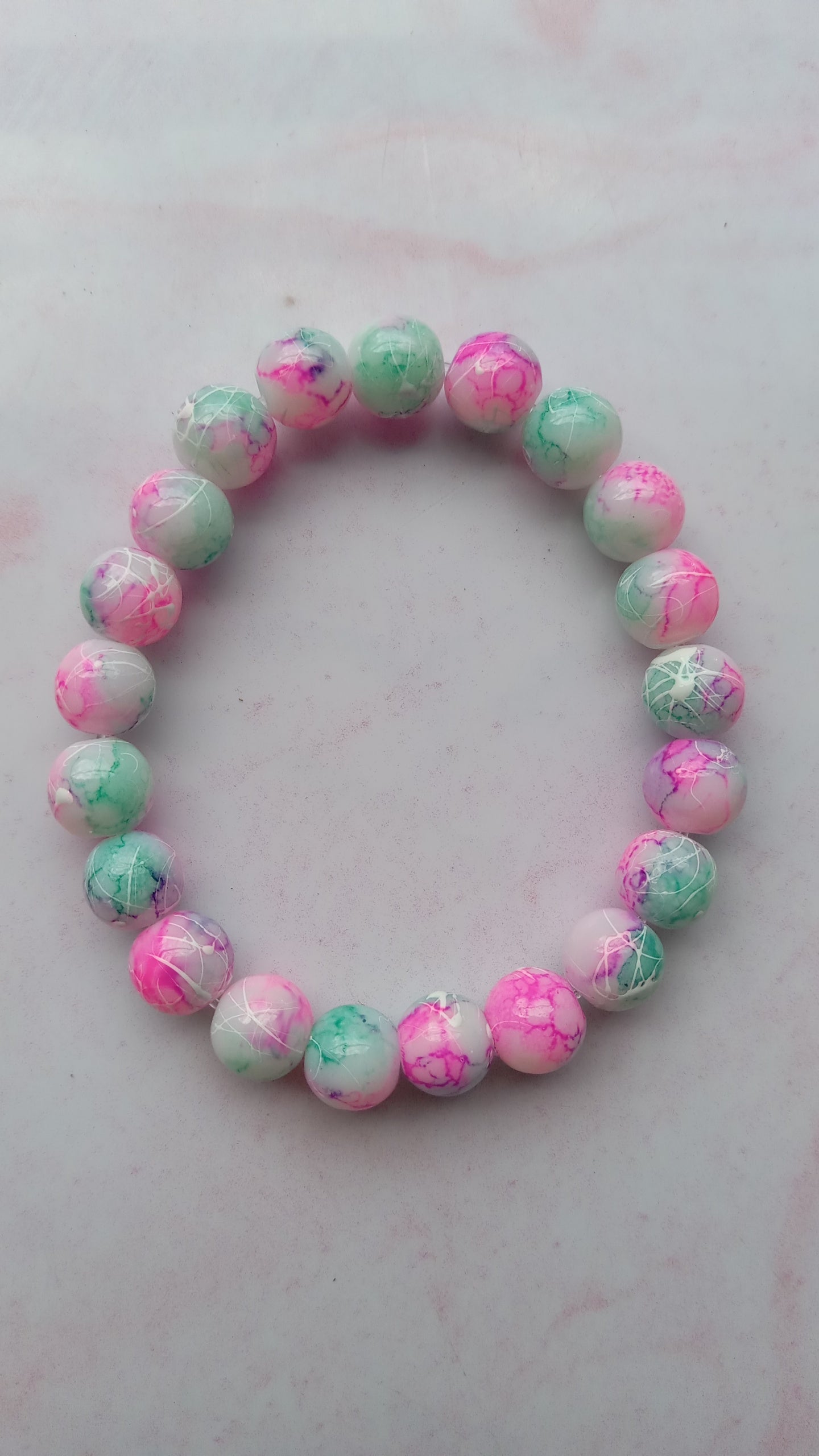 Pink World Beaded Bracelet