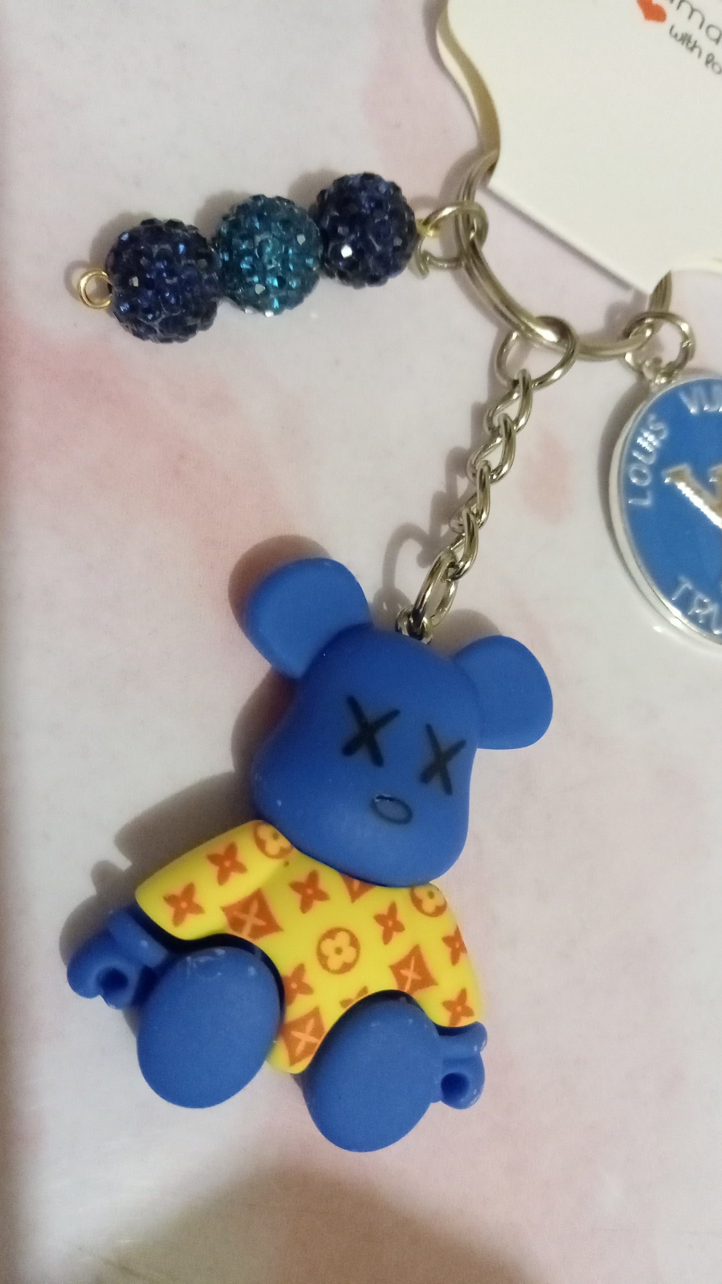 Blue Bear Key Chain