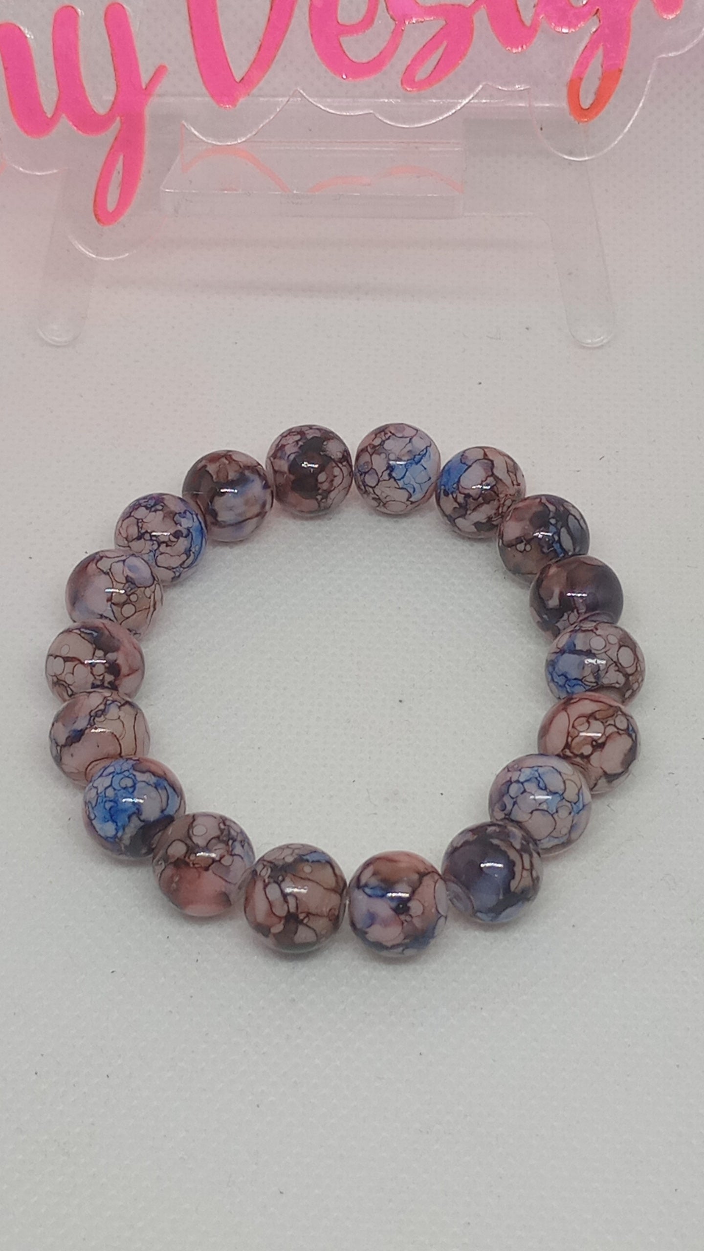 Berry Chocolate Beaded Bracelet