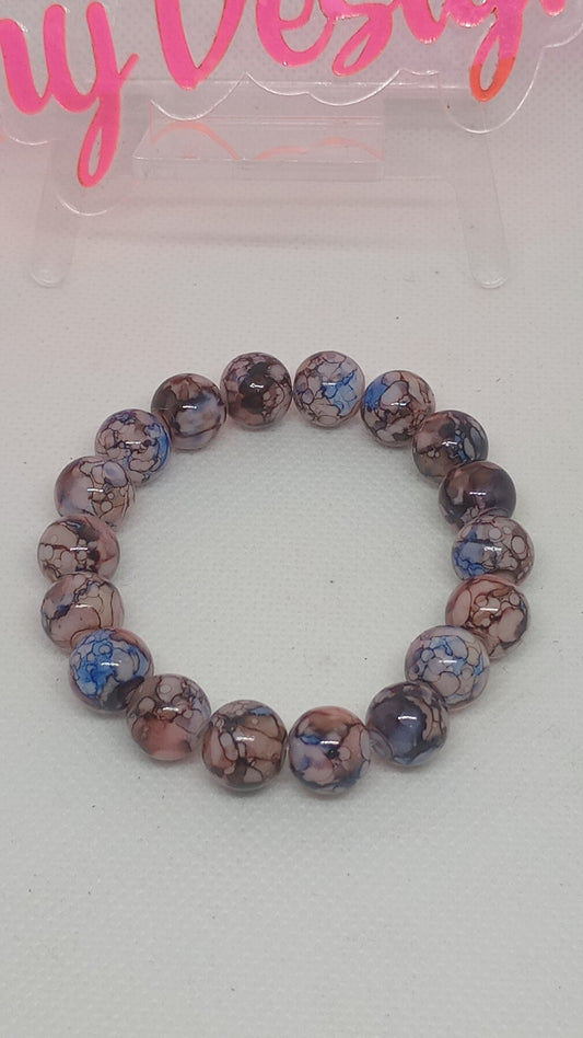 Berry Chocolate Beaded Bracelet