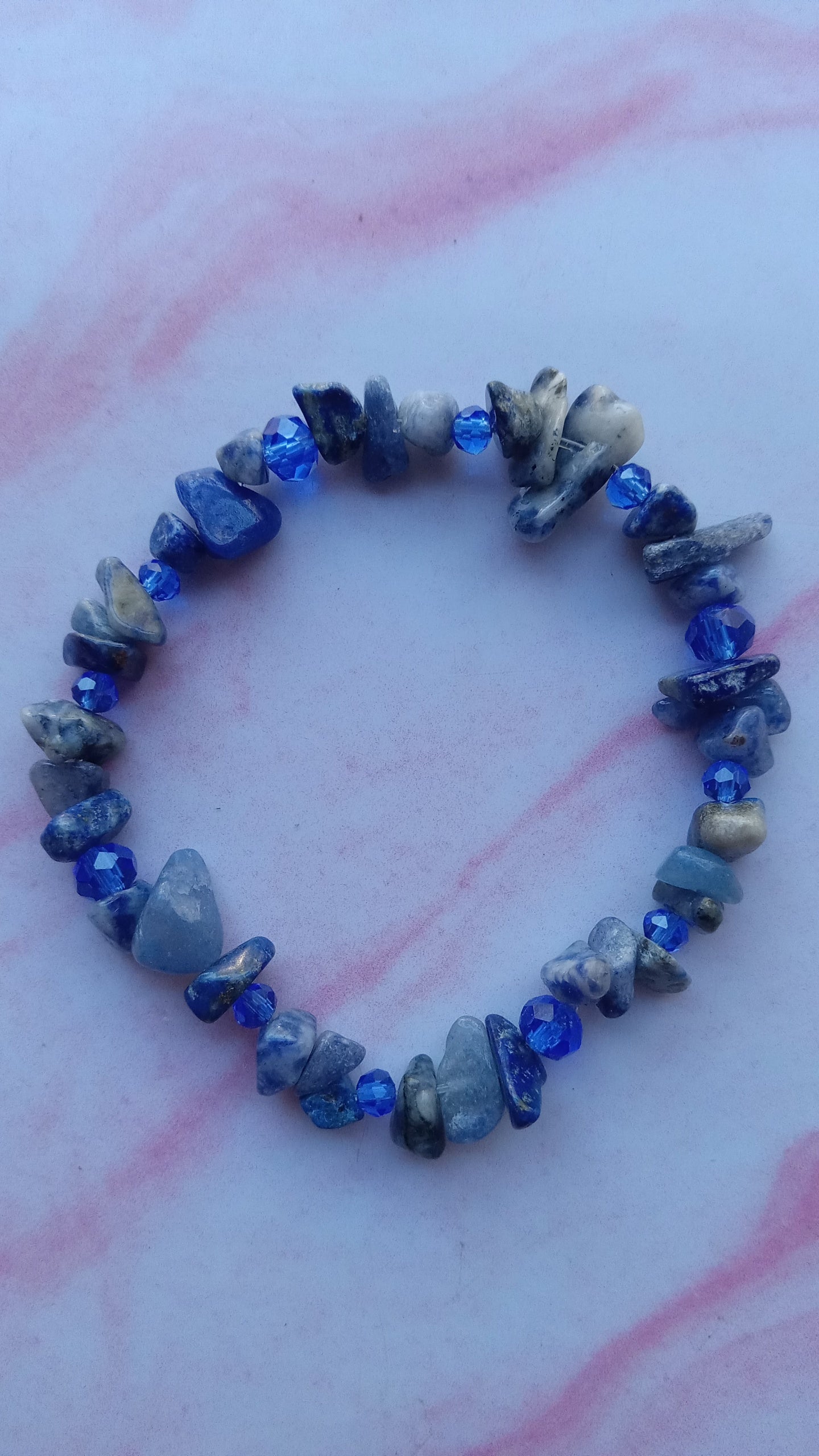Blue Sodalite Crystal Stone Bracelet
