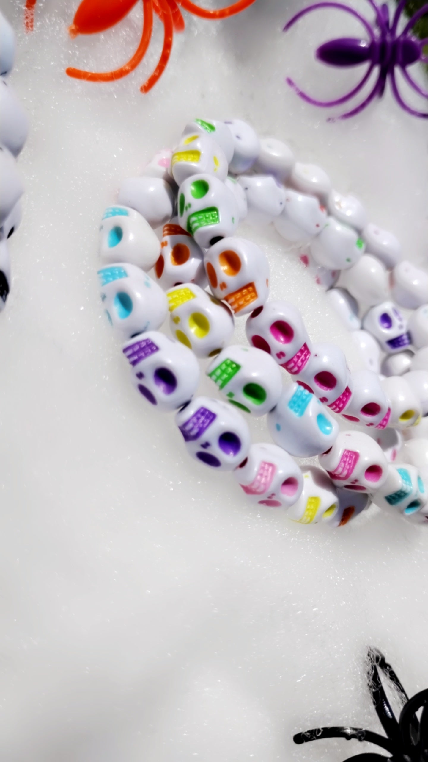 Spooky Skeleton Beaded Bracelets