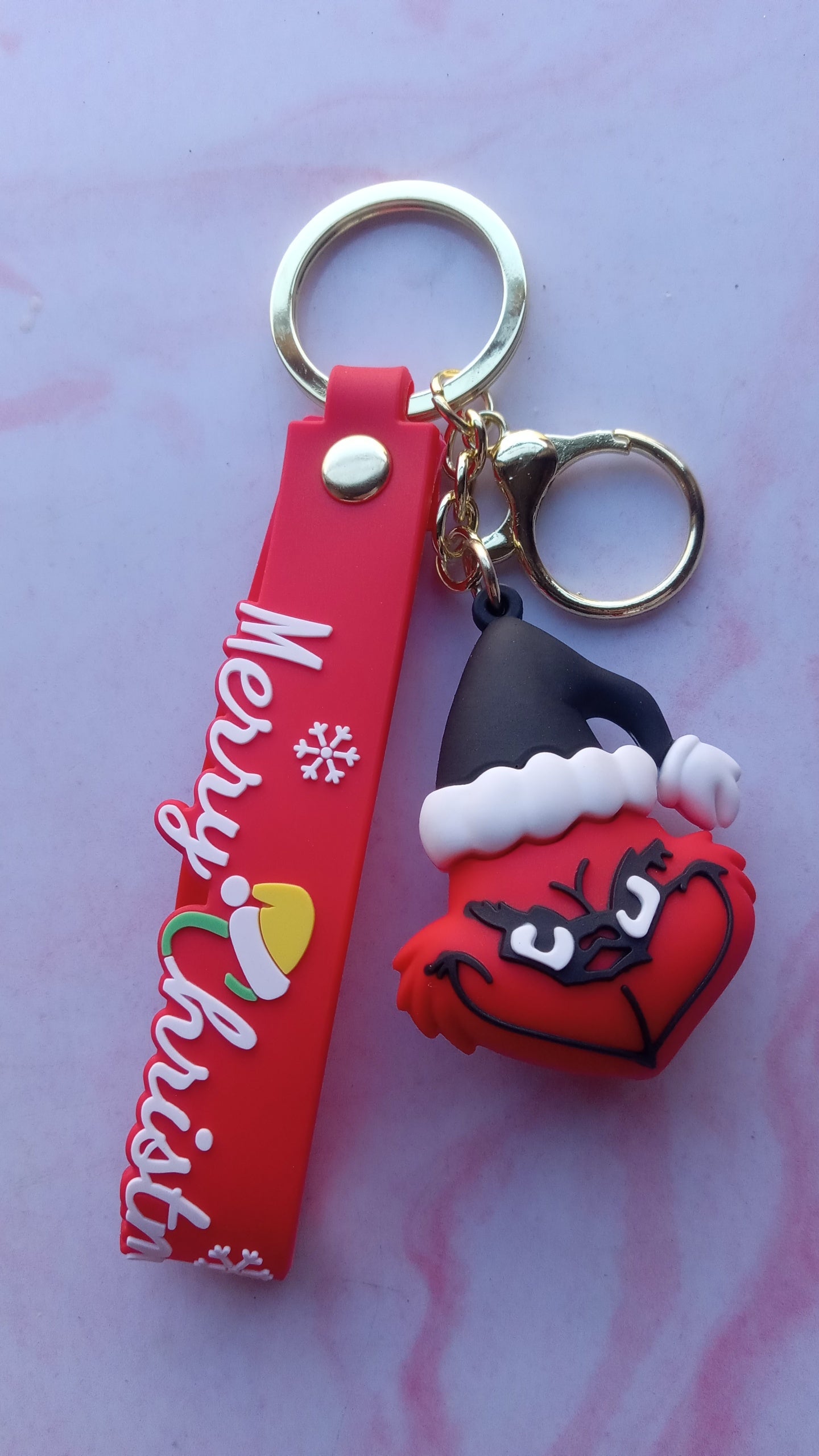 Merry Christmas Grinch Key Chain