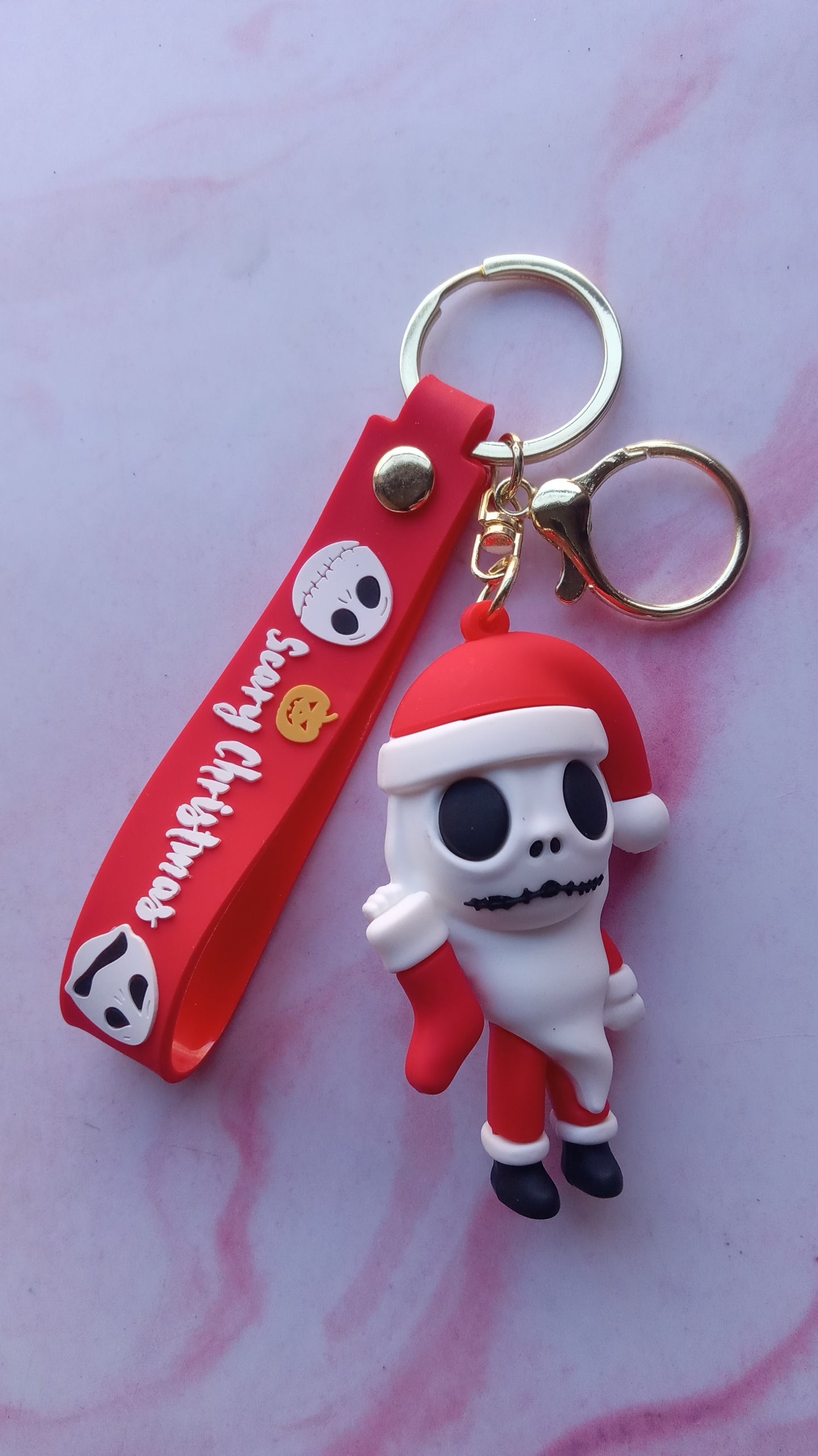 Scary Christmas Key Chain