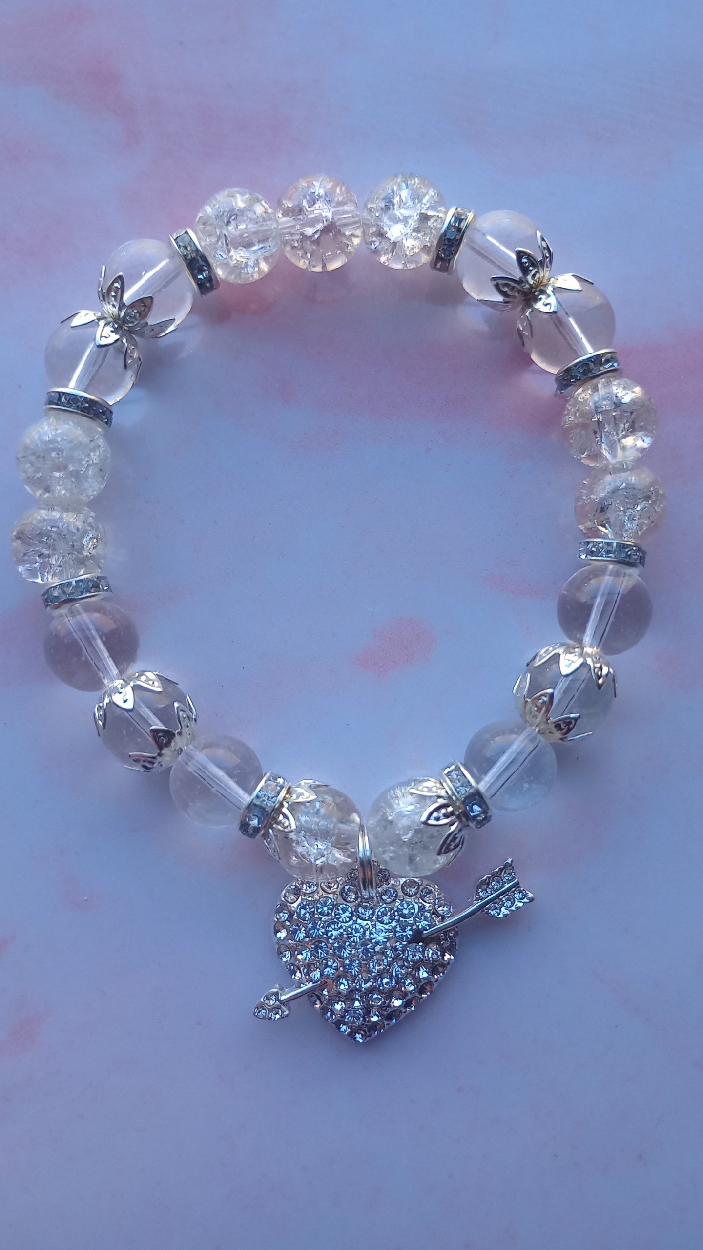 Shooting Heart Charm Bracelet