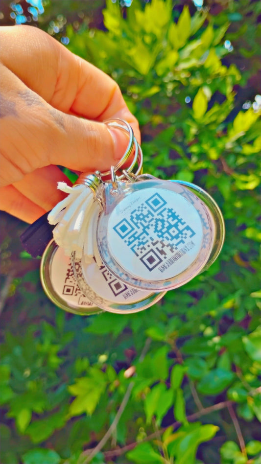 Business QR Code Keychain