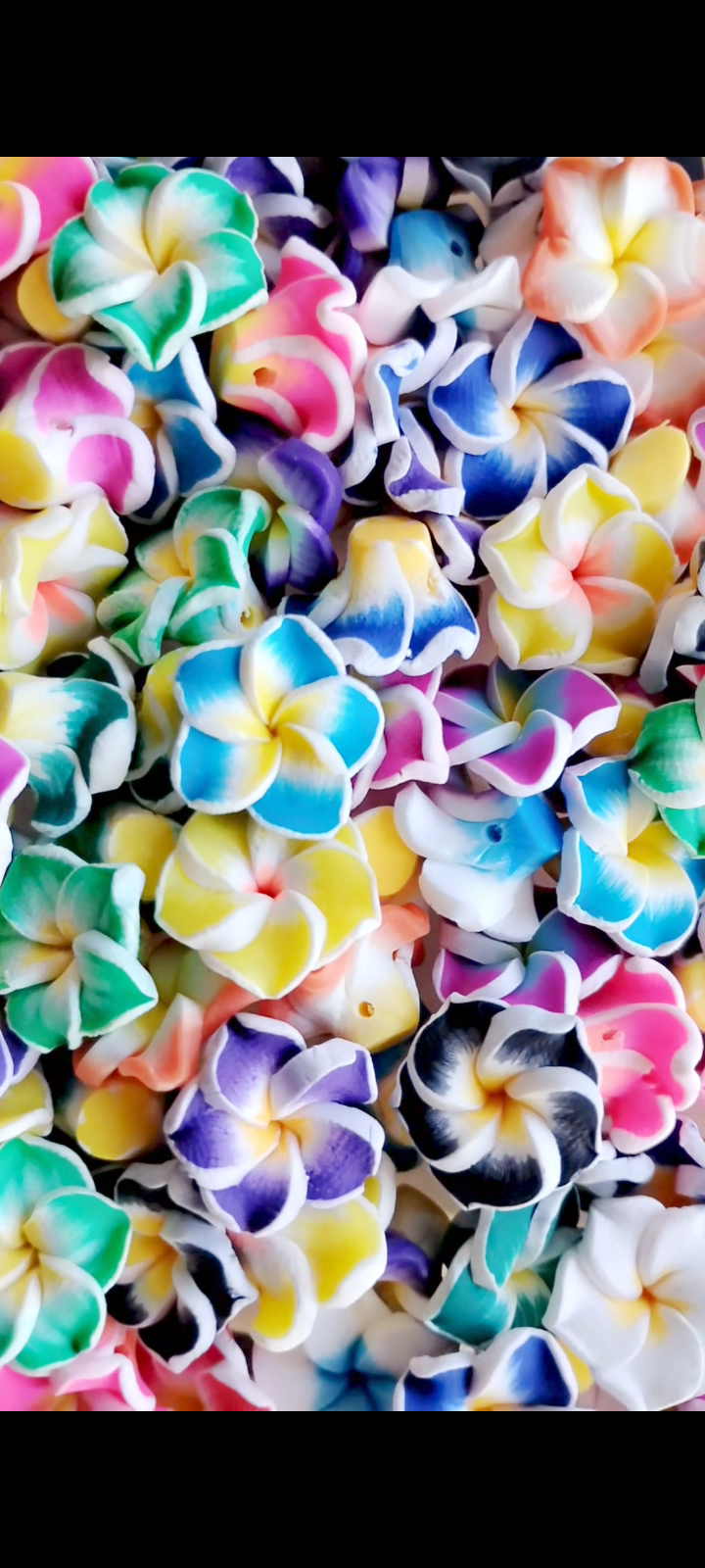 Rainbow Flower Bead Bag