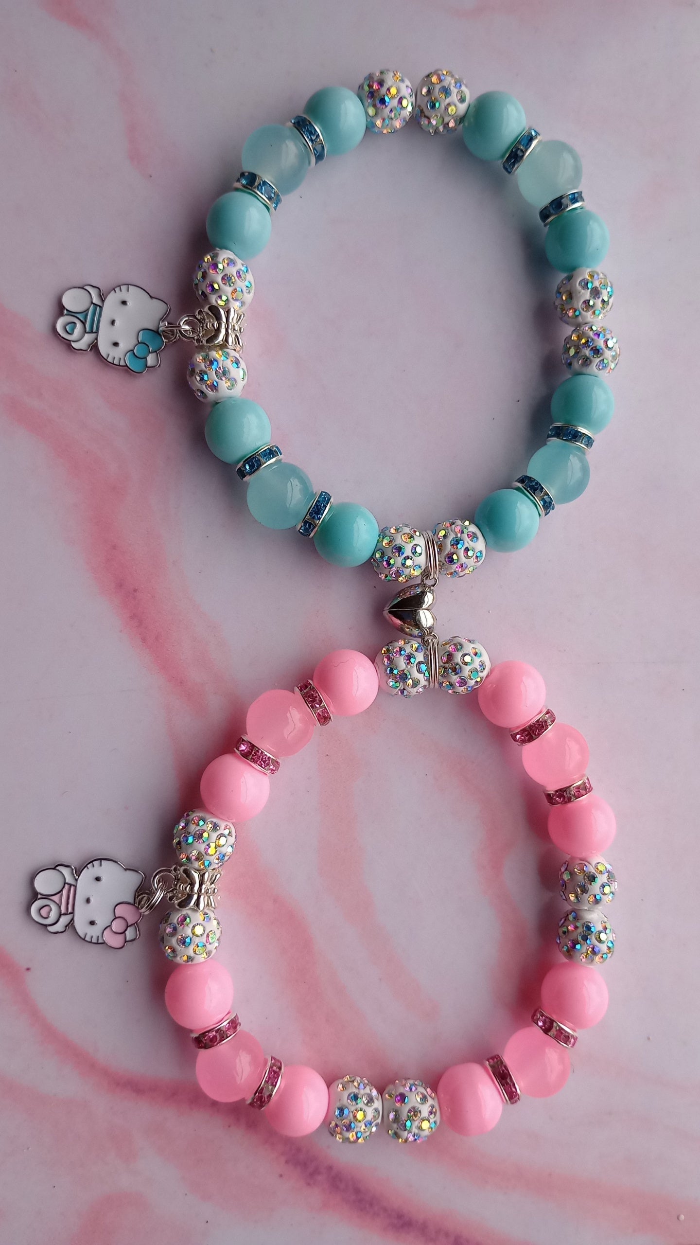 Kitty Charm Bracelet Set