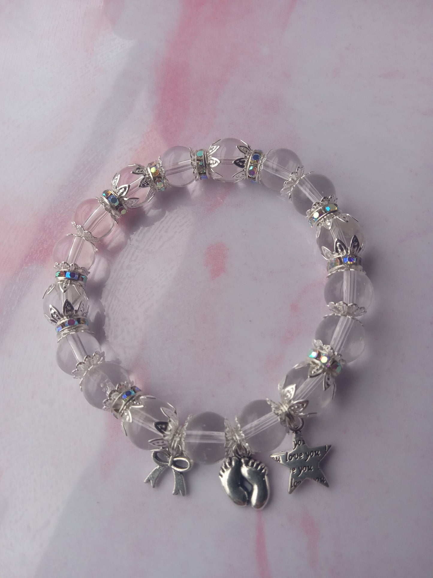 Baby Feet Charm Bracelet