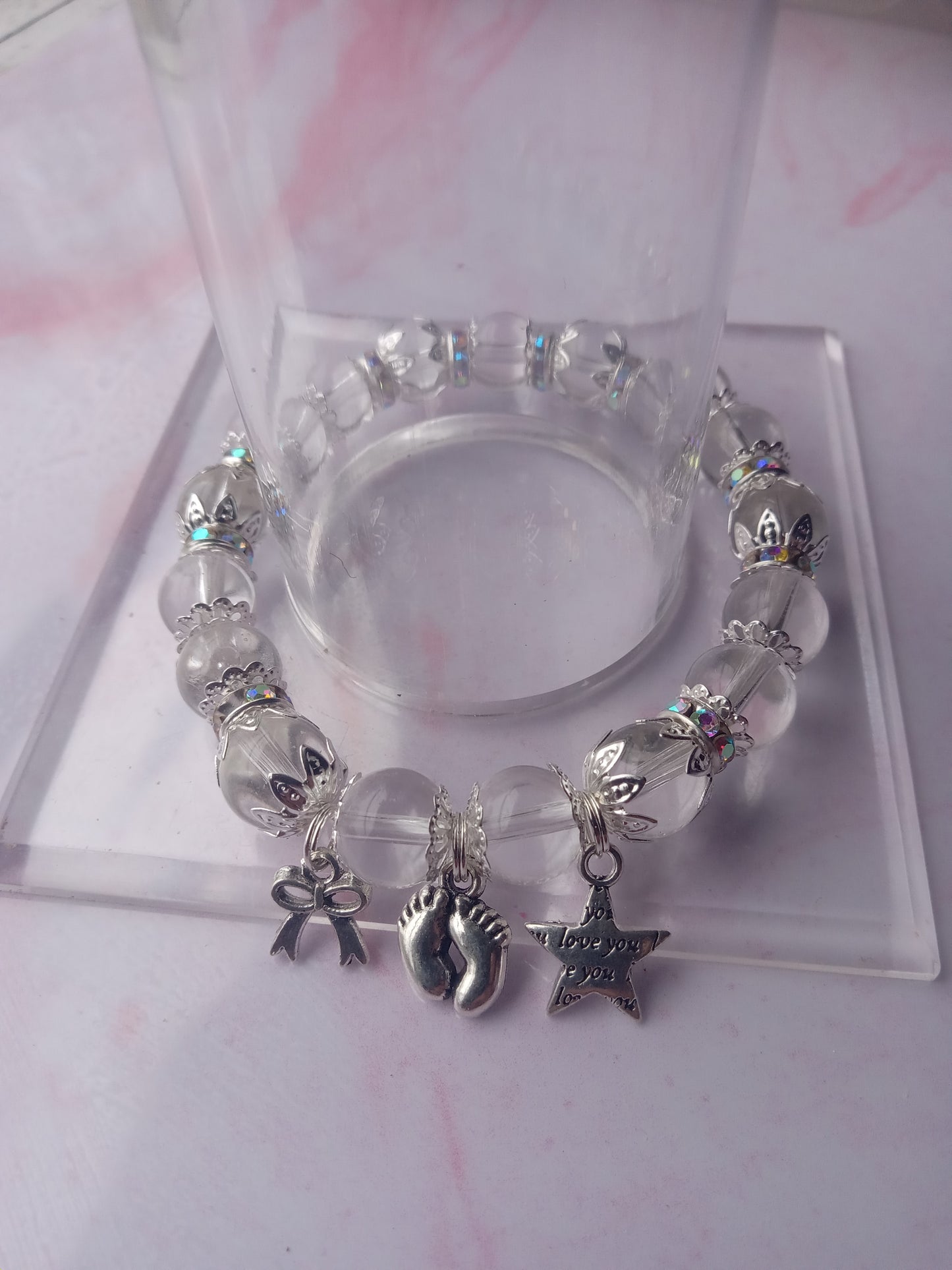 Baby Feet Charm Bracelet