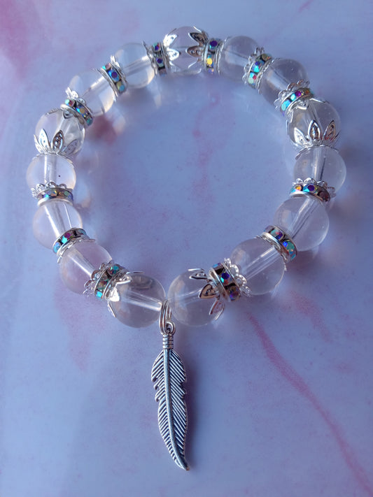 Silver Leaf Charm Bracelet