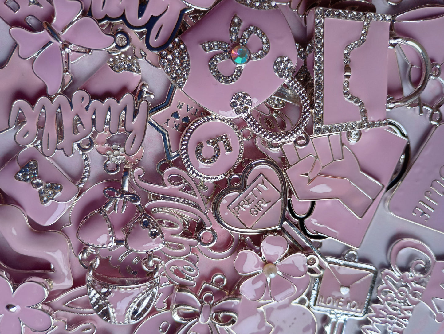 Light Purple Colored Charms