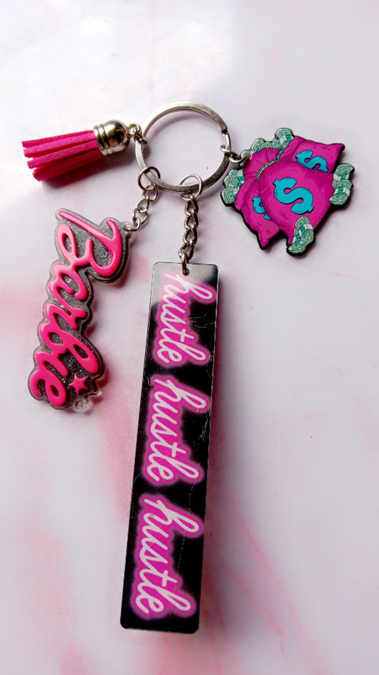 Hustle Key Chain