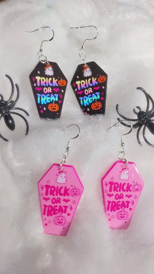 Trick Or Treat Halloween Ear Rings